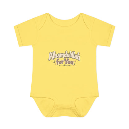 “Alhamdulillah for You” Baby Bodysuit — Newborn Islamic Celebration Onesie