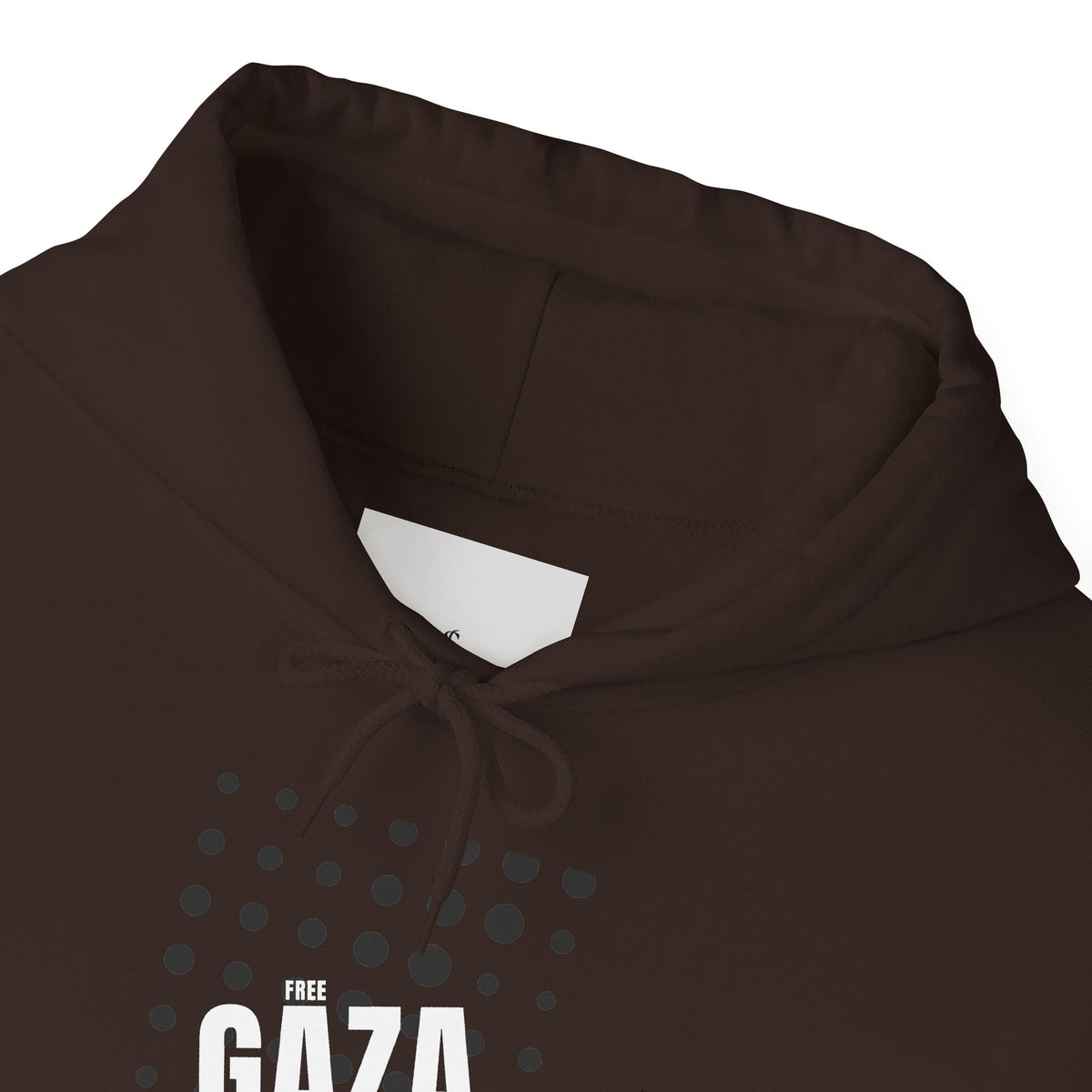 Gaza Solidarity Hoodie — Minimal Dot Grid Protest Sweatshirt