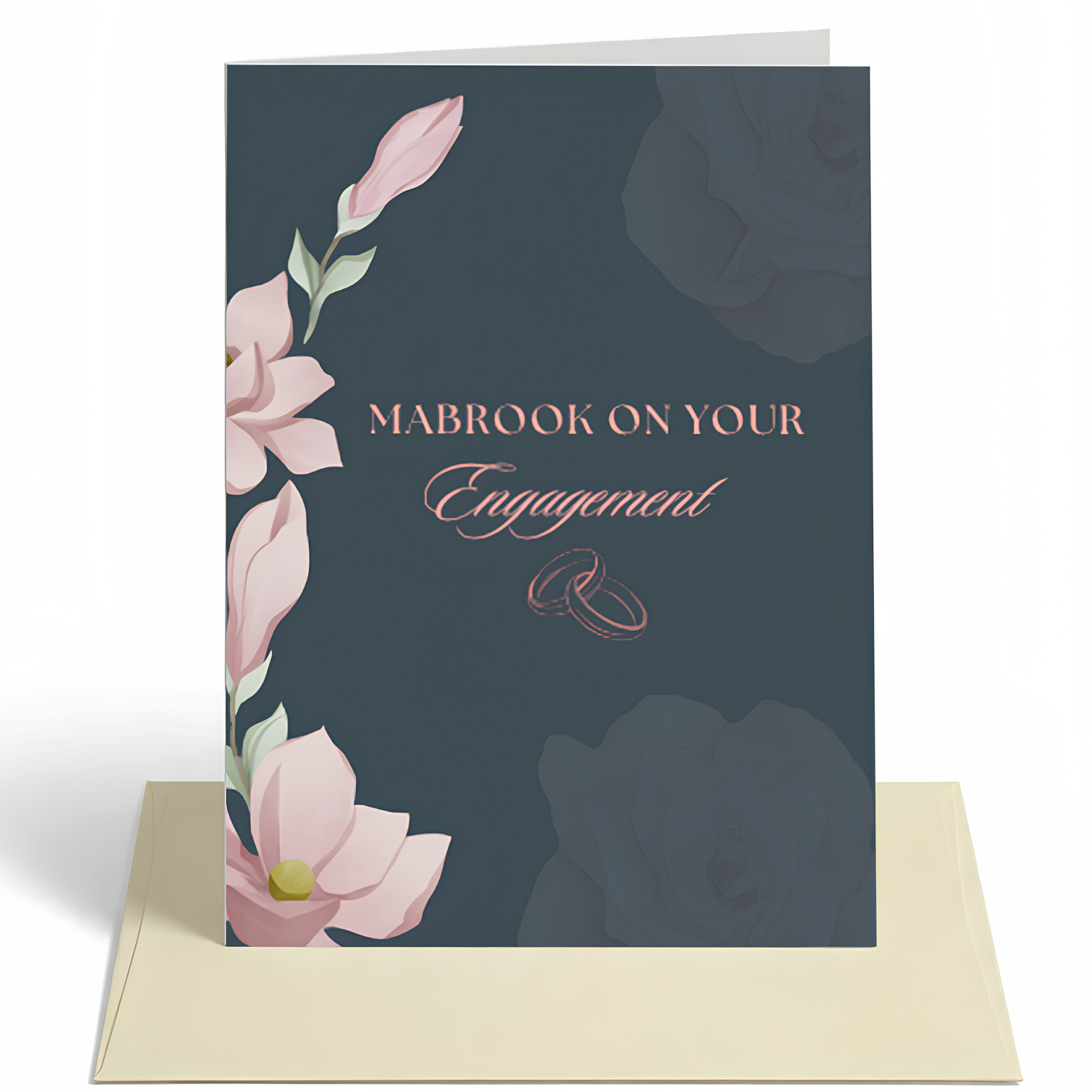 Mabrook on Your Engagement Islamic Greeting Card