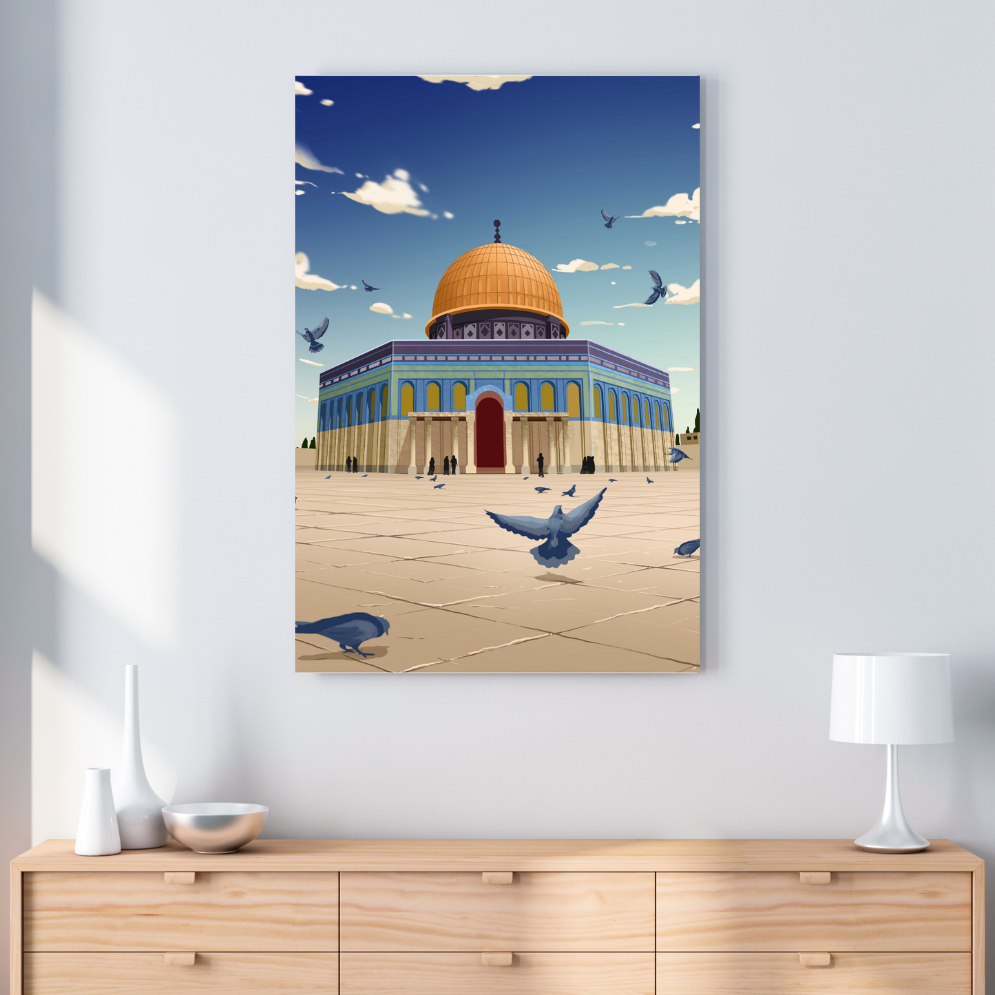 Masjid Al-Aqsa(Dome of the Rock) Paint by Numbers Kit | Islamic paint by numbers | Islamic Painting | Islamic diy art |