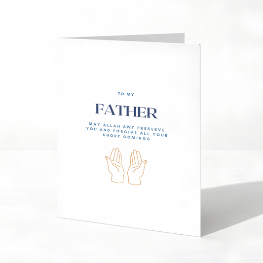 Islamic Father Greeting Card | Du’a Card for Dad