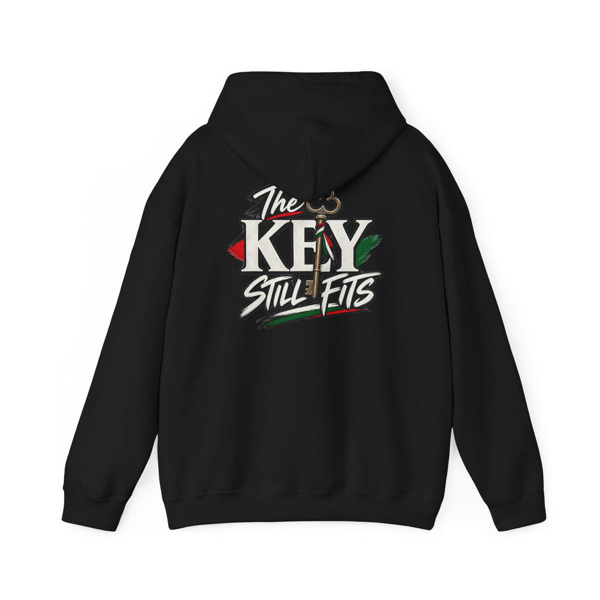Hoodie — 'The Key Still Fits' Retro Script Logo Pullover