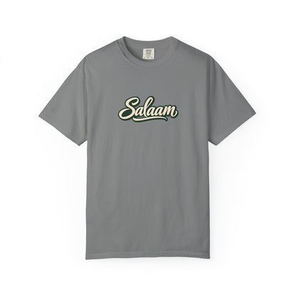 Salaam Script T-Shirt — Casual Islamic Greeting Tee