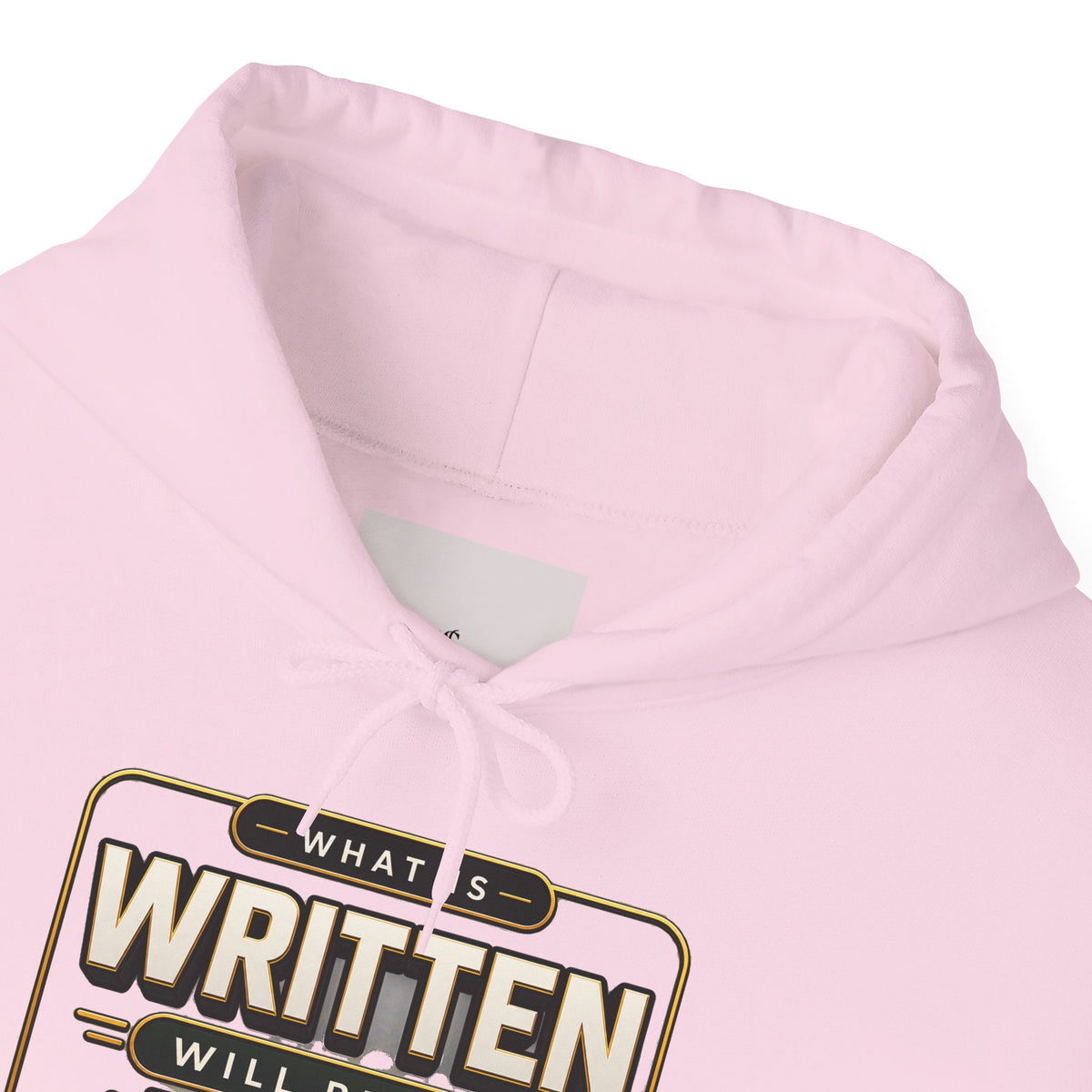Hoodie - "What Is Written Will Reach You" Vintage Sign Graphic Hoodie