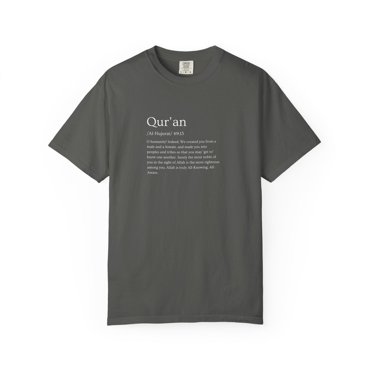 Qur'an Verse Graphic T-Shirt — Islamic Faith Typography Tee