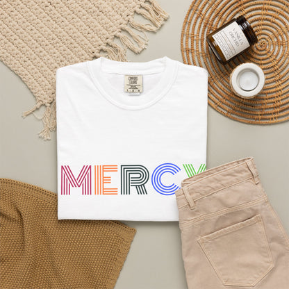 Mercy Multi Color Letters T-Shirt