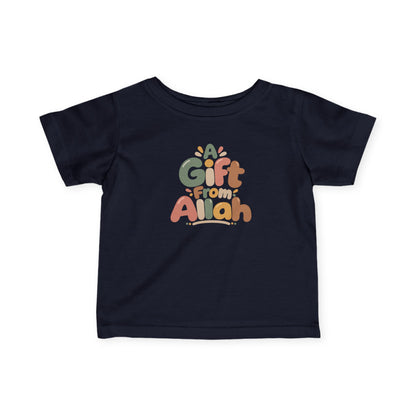 Infant Tee — "A Gift From Allah" Cute Islamic Baby Shirt