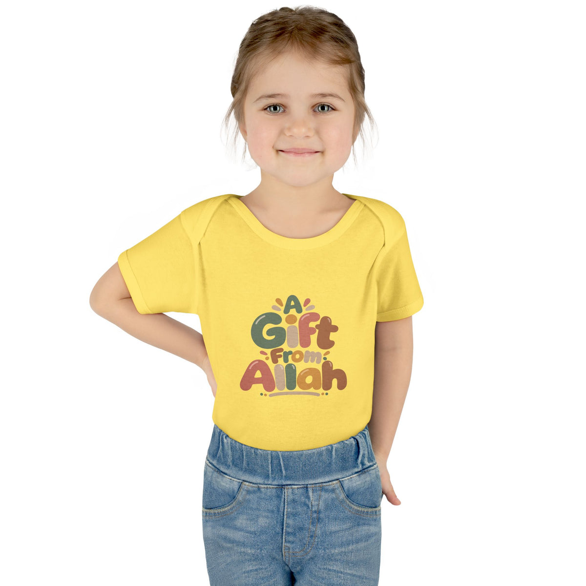 Infant Bodysuit — "A Gift From Allah" Baby Onesie, Islamic Newborn Gift