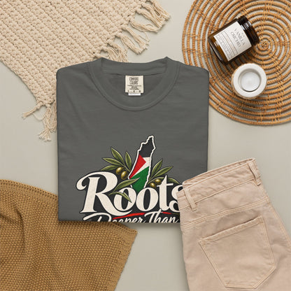 T-Shirt — "Roots Deeper Than Occupation" Heritage Graphic Tee