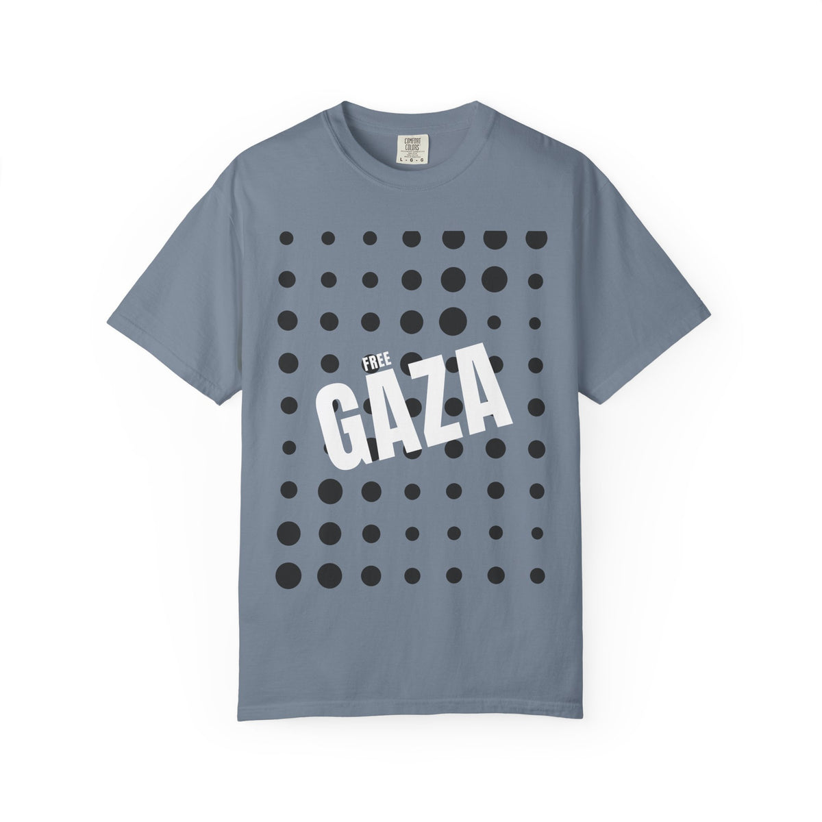 Free Gaza Dot Graphic T-Shirt