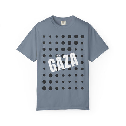 Free Gaza Dot Graphic T-Shirt