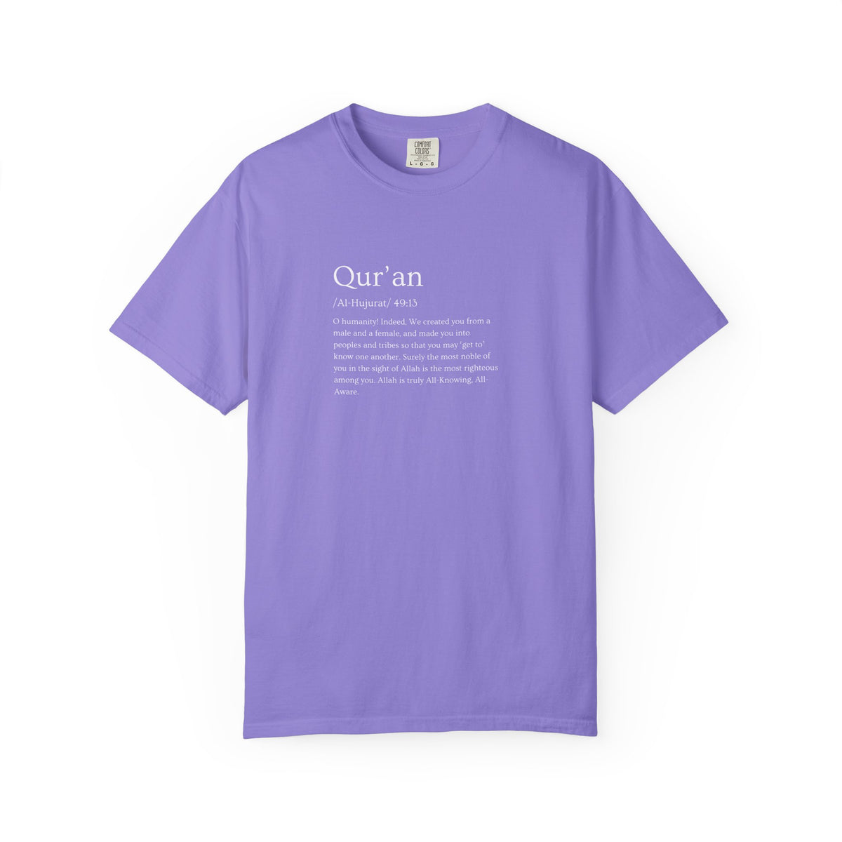 Qur'an Verse Graphic T-Shirt — Islamic Faith Typography Tee
