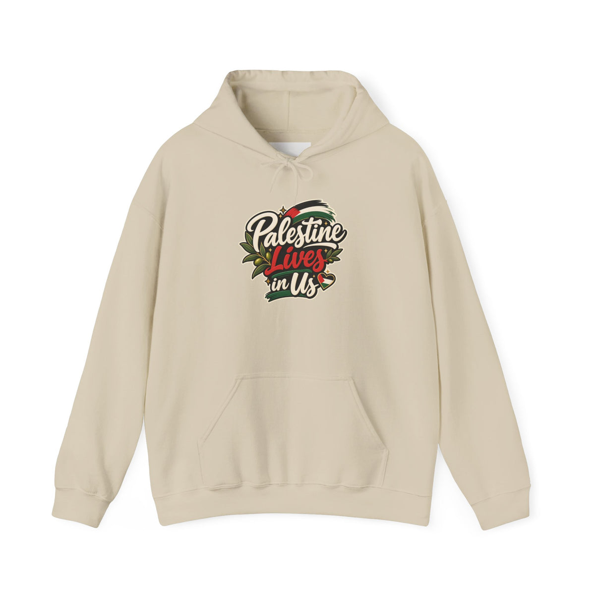 Hoodie — "Palestine Lives in Us" Graphic Hoodie