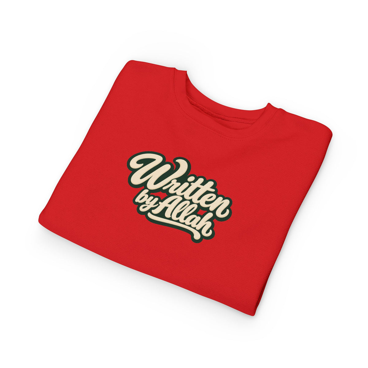 Toddler Sweatshirt - "Written by Allah" Cute Islamic Kids Crewneck, Nursery Gift for Muslim Toddlers