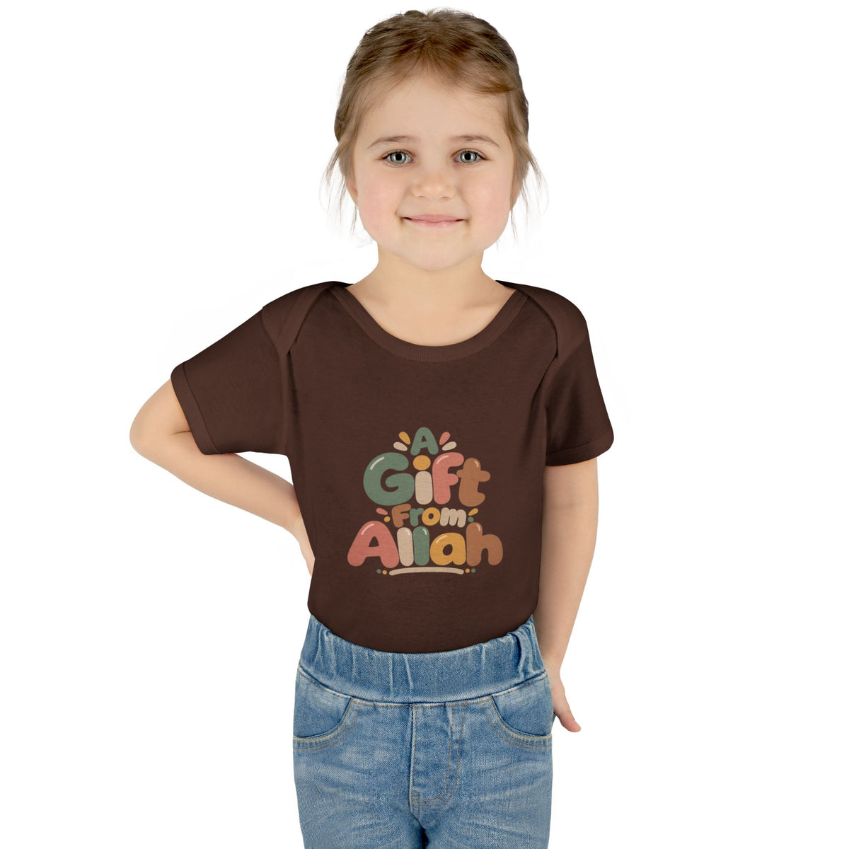 Infant Bodysuit — "A Gift From Allah" Baby Onesie, Islamic Newborn Gift