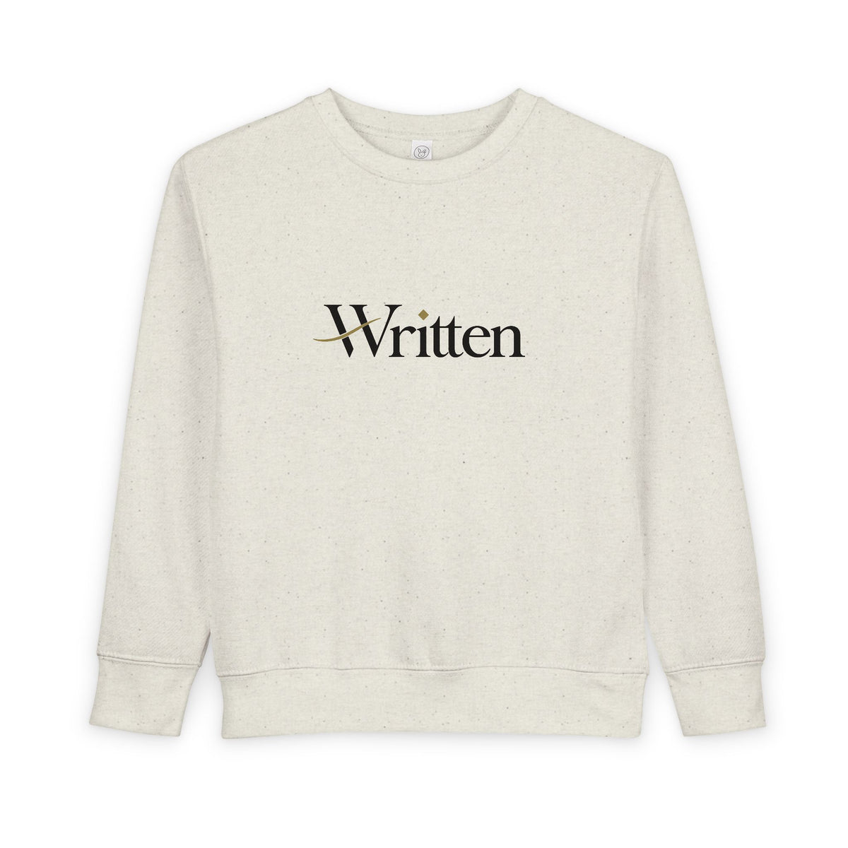 Toddler Sweatshirt "Written" – Cozy Neutral Kids Pullover