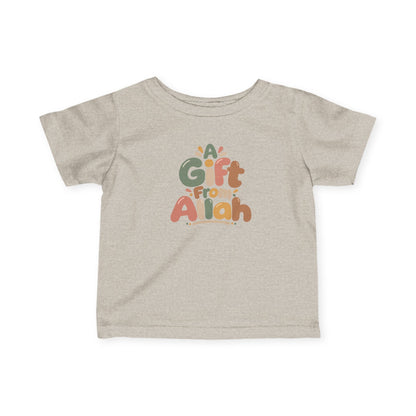Infant Tee — "A Gift From Allah" Cute Islamic Baby Shirt