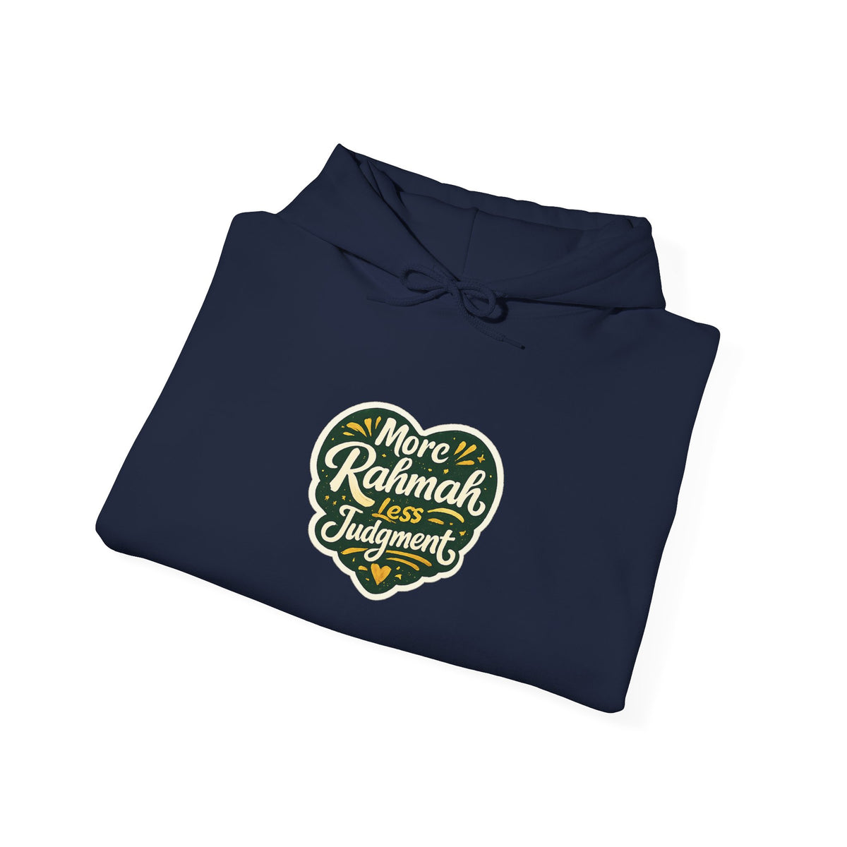 Hoodie — “More Rahmah Less Judgment” Inspirational Islamic Comfort Hoodie