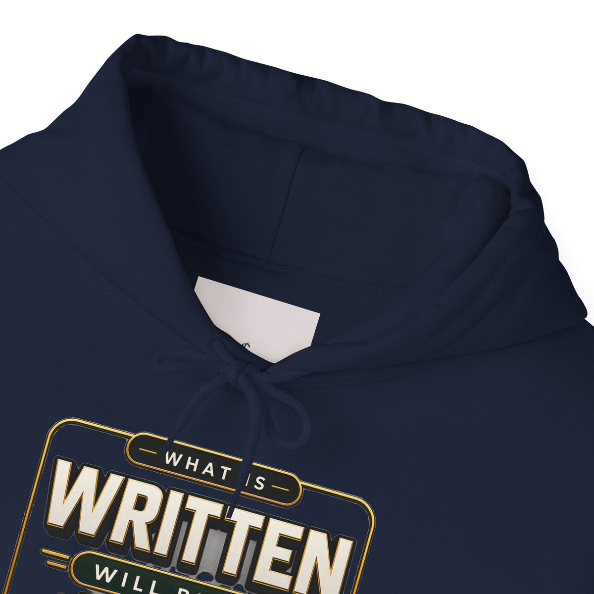 Hoodie - "What Is Written Will Reach You" Vintage Sign Graphic Hoodie