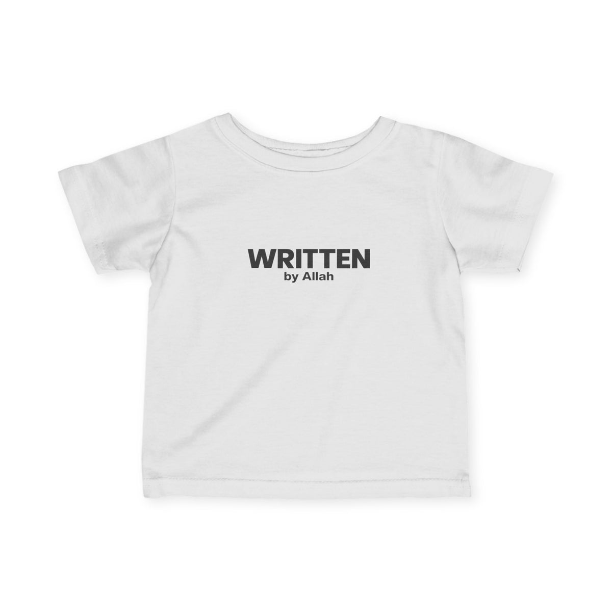 Infant Tee - "WRITTEN by Allah" Minimal Islamic Baby Shirt