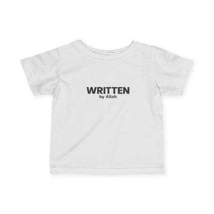 Infant Tee - "WRITTEN by Allah" Minimal Islamic Baby Shirt