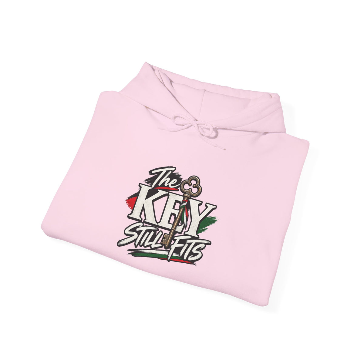 Hoodie — 'The Key Still Fits' Retro Script Logo Pullover