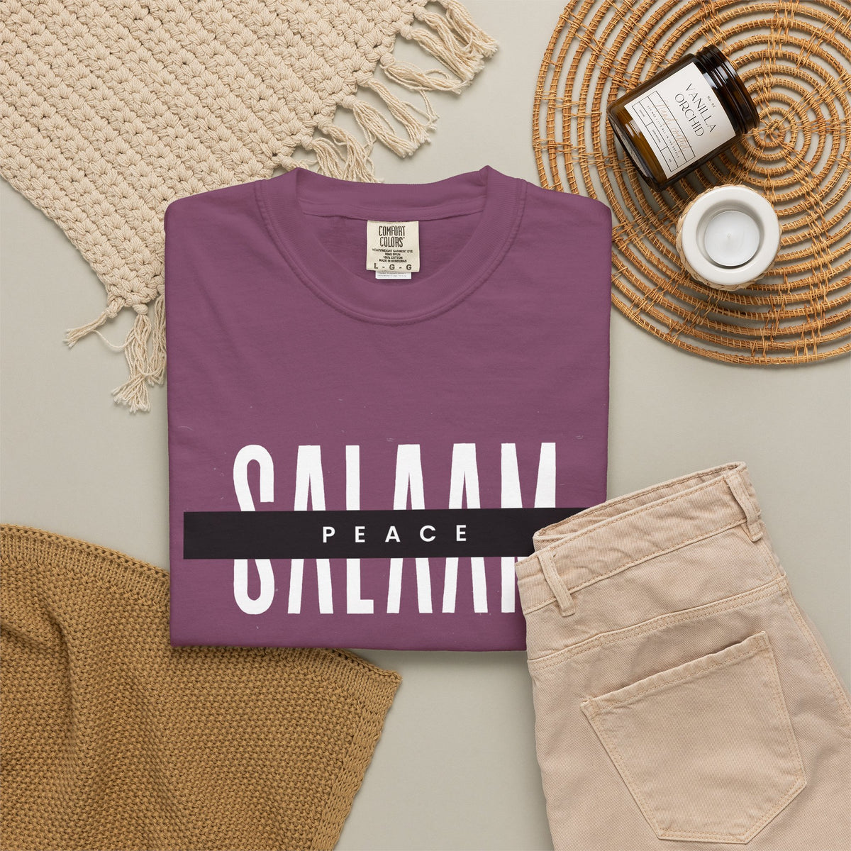 Salaam Peace T-Shirt — Minimal Islamic Greeting Tee