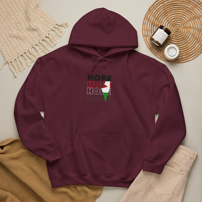 Hoodie — "HOPE" Palestinian Flag Graphic Pullover