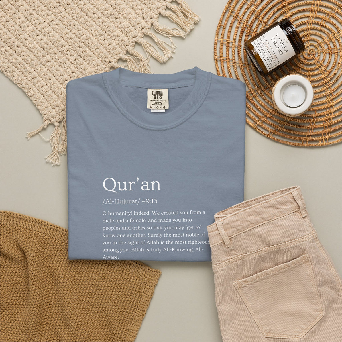 Qur'an Verse Graphic T-Shirt — Islamic Faith Typography Tee