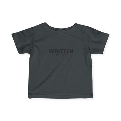 Infant Tee - "WRITTEN by Allah" Minimal Islamic Baby Shirt