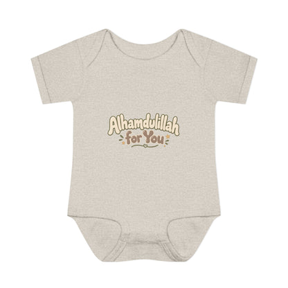 “Alhamdulillah for You” Baby Bodysuit — Newborn Islamic Celebration Onesie