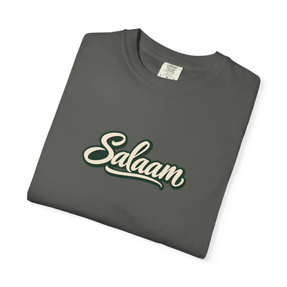 Salaam Script T-Shirt — Casual Islamic Greeting Tee