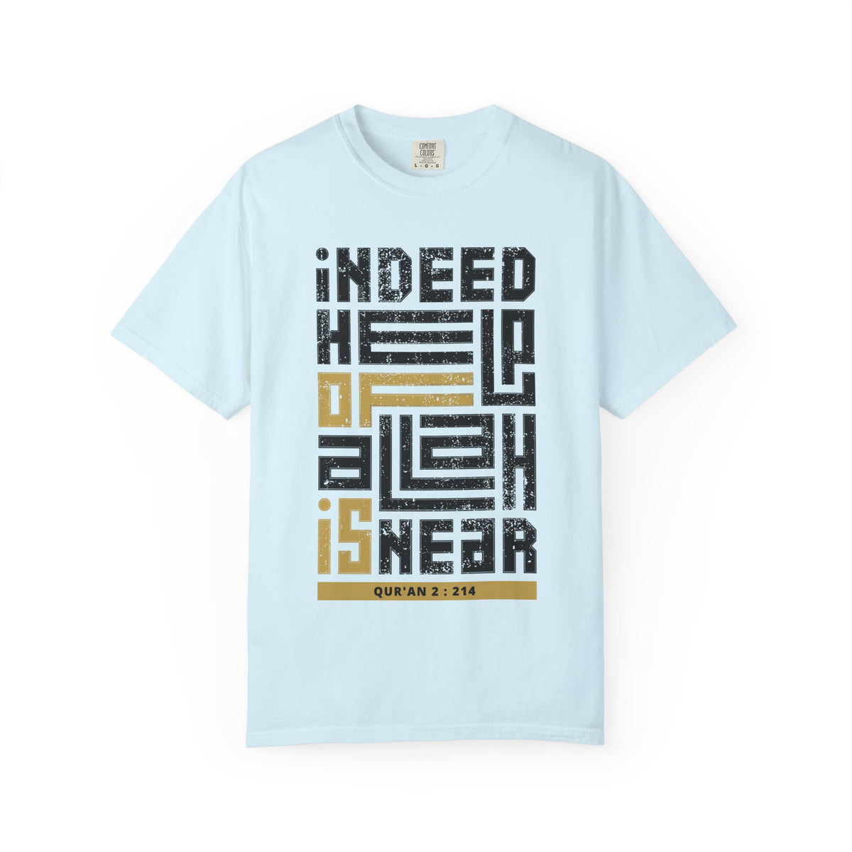 Indeed Help Of Allah Is Near T-Shirt — Qur'an 2:214 Islamic Calligraphy Tee