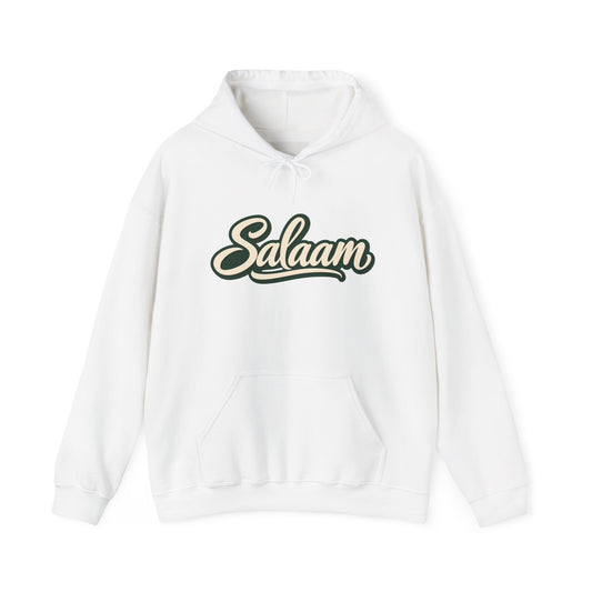Salaam Hoodie — "Carry Peace Wherever You Go" Cozy Islamic Greeting Sweatshirt