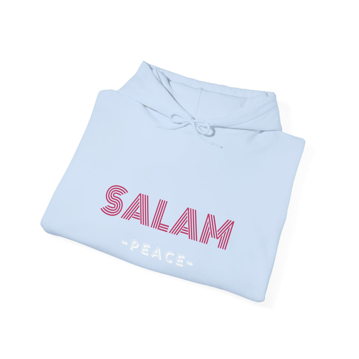Salam Peace Hoodie — 'SALAM' Typography Peaceful Message Sweatshirt