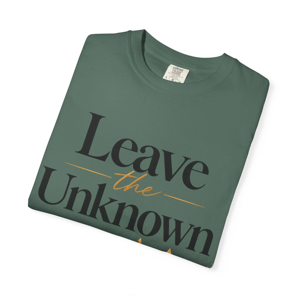 Leave the Unknown With Allah T-Shirt — Islamic Faith Inspirational Tee