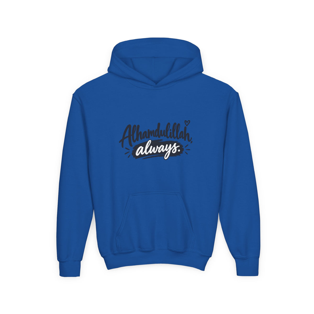 Alhamdulillah Always Youth Hoodie — Islamic Inspirational Kids Sweatshirt