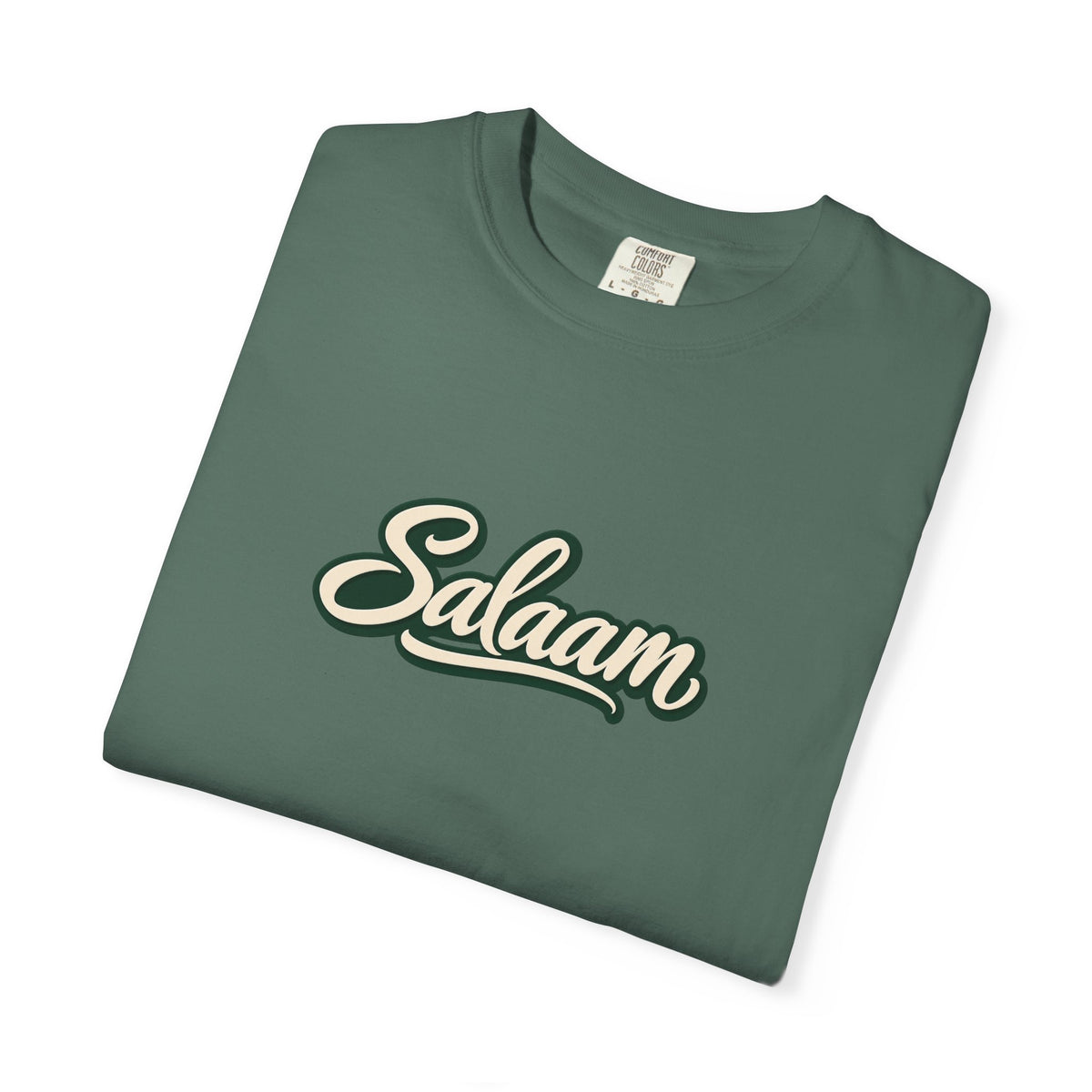 Salaam Script T-Shirt — Casual Islamic Greeting Tee