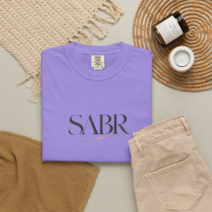 SABR Minimalist Script T-Shirt — Elegant Faith-Inspired Tee