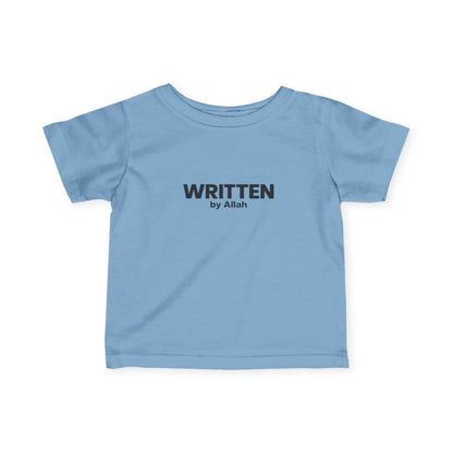 Infant Tee - "WRITTEN by Allah" Minimal Islamic Baby Shirt