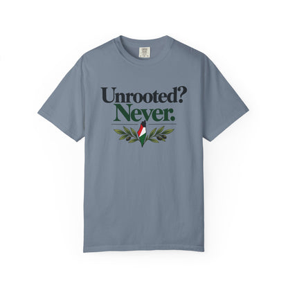 Unrooted? Never. T-Shirt — Botanical Resilience Graphic Tee