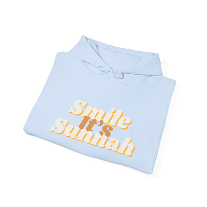 Smile It's Sunnah Hoodie — Retro Yellow Script Hoodie