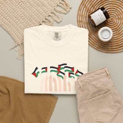 Palestine Flags T-Shirt — Minimal Graphic Tee
