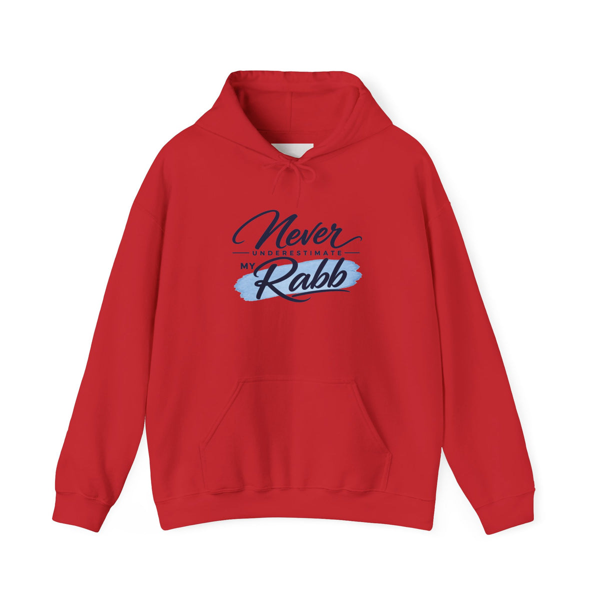 Never Underestimate My Rabb Hoodie — Inspirational Islamic Faith Sweatshirt