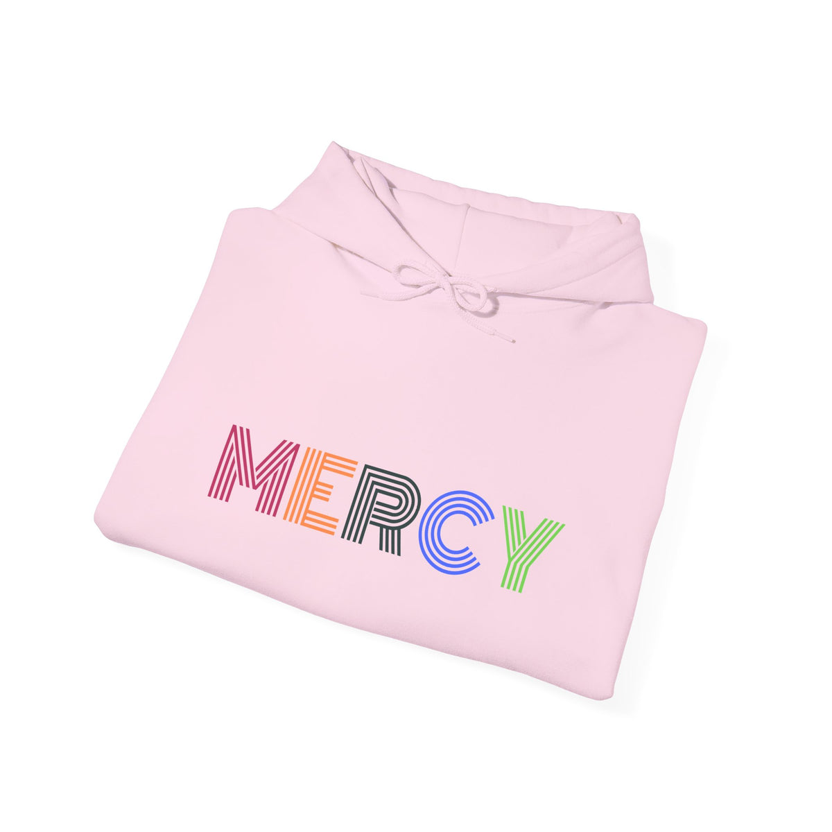 Mercy Hoodie — Colorful Mercy Graphic Hooded Sweatshirt