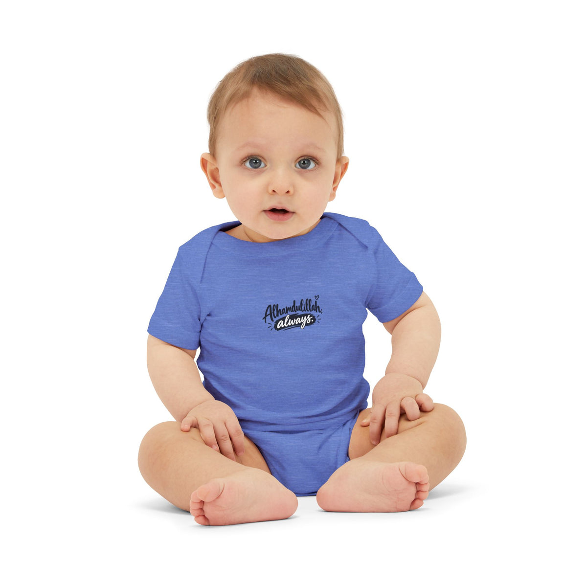 Infant Onesie — "Alhamdulillah, Always" Script Baby Bodysuit