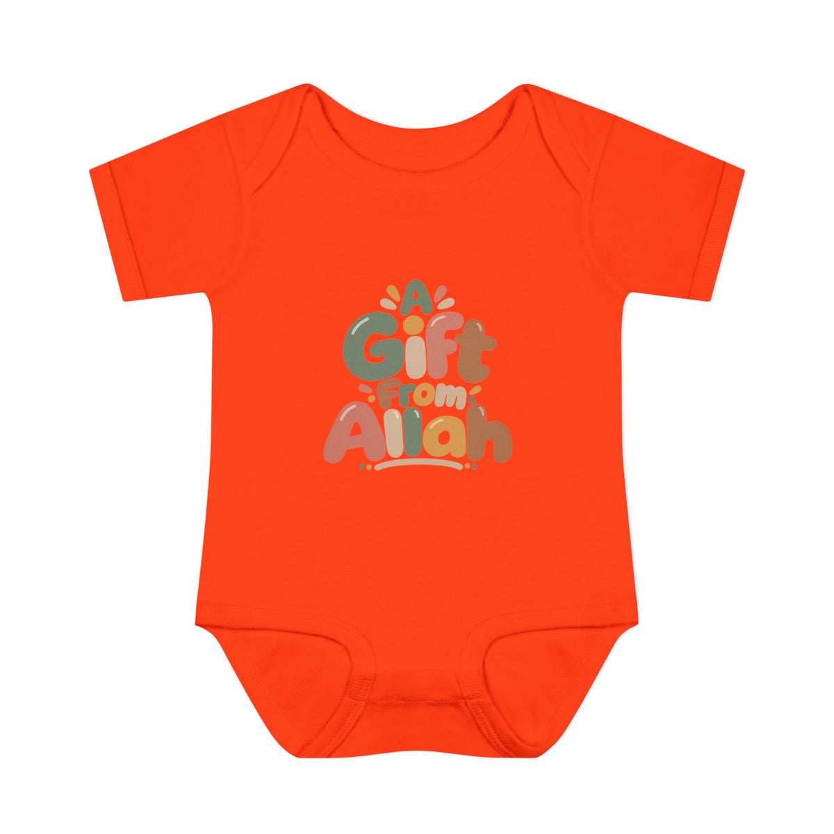 Infant Bodysuit — "A Gift From Allah" Baby Onesie, Islamic Newborn Gift