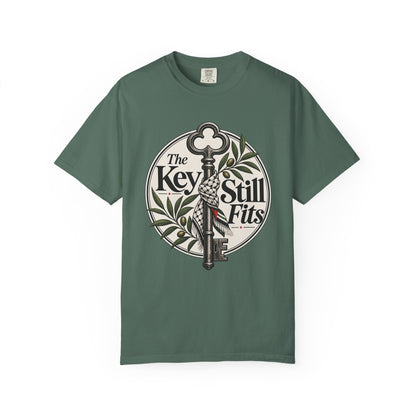 Key Still Fits T-Shirt — Vintage Skeleton Key Graphic Tee