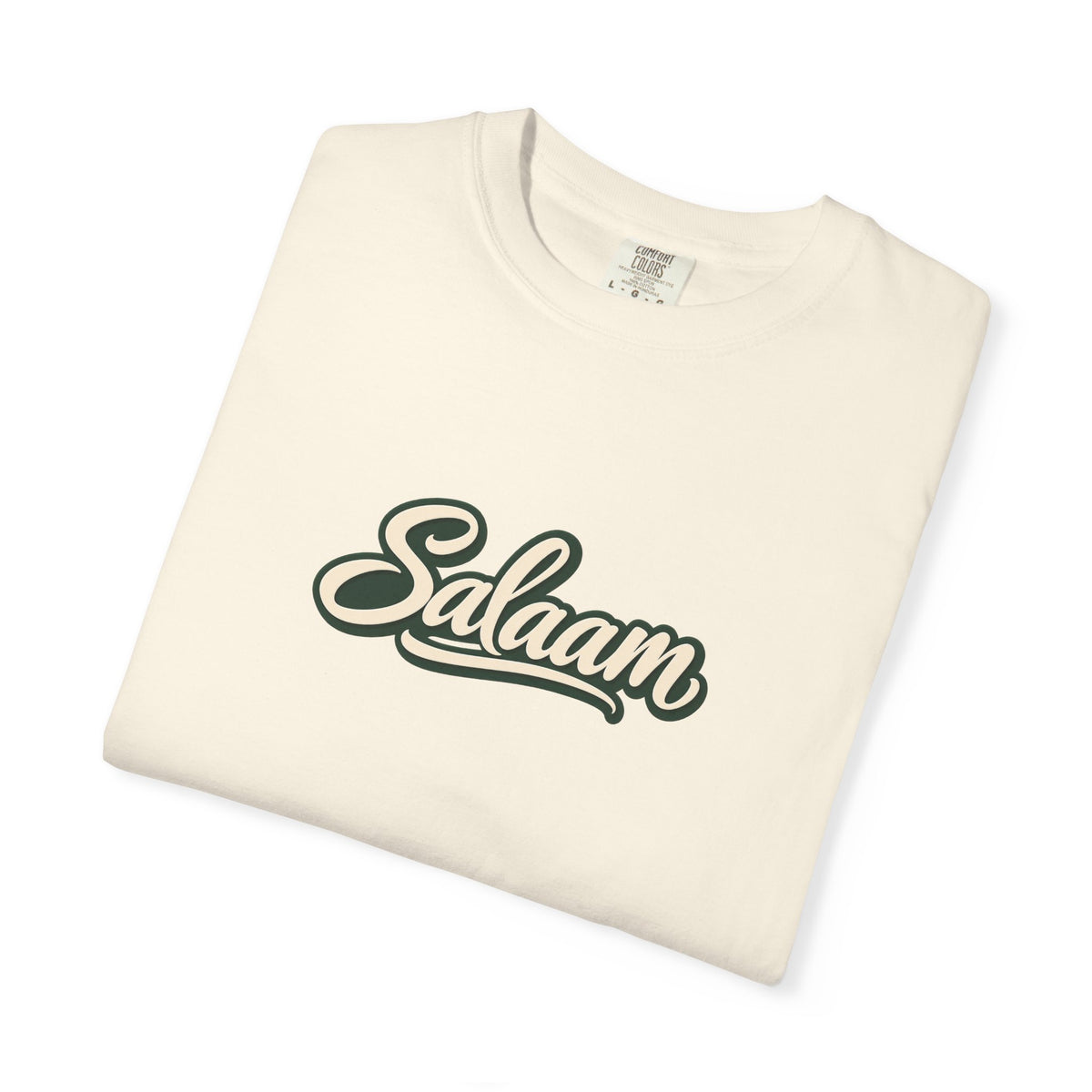 Salaam Script T-Shirt — Casual Islamic Greeting Tee