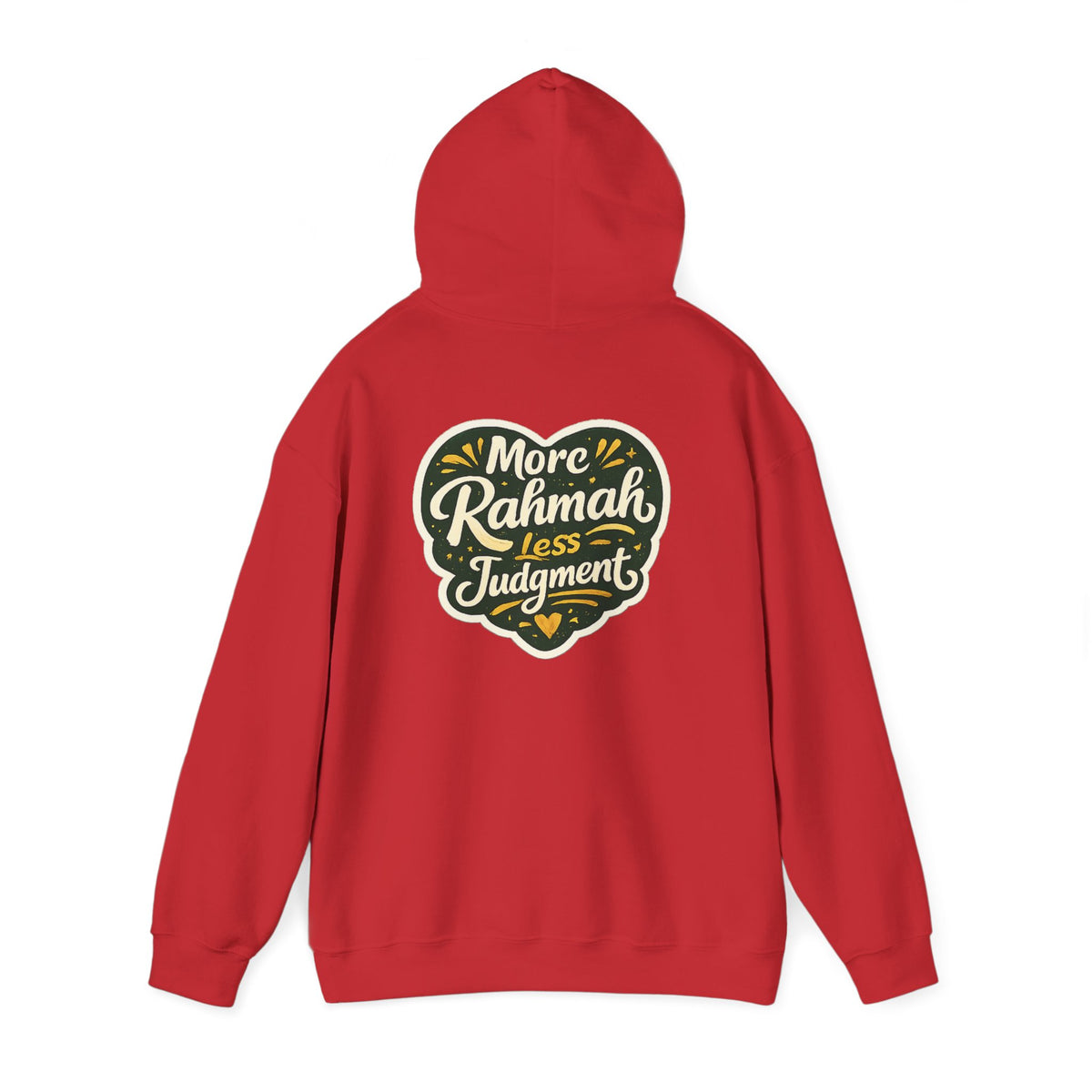 Hoodie — “More Rahmah Less Judgment” Inspirational Islamic Comfort Hoodie
